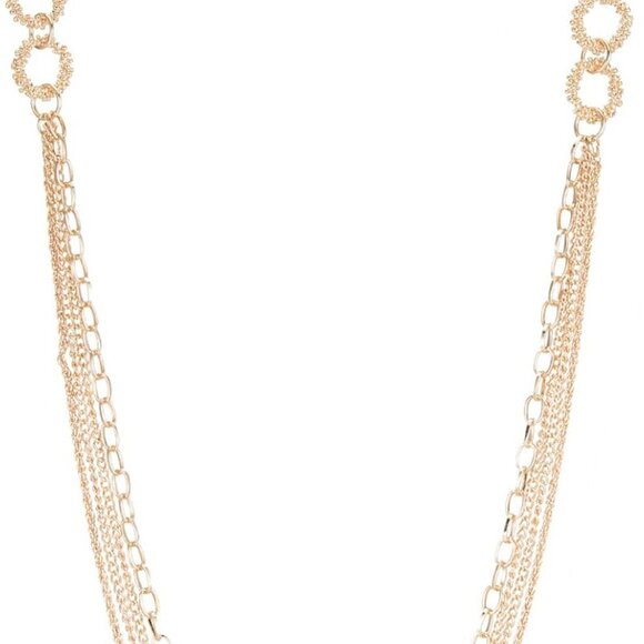 Layered Long Necklaces for Women Crystal Beaded Statement Necklace Sweater Silve - Picture 1 of 5